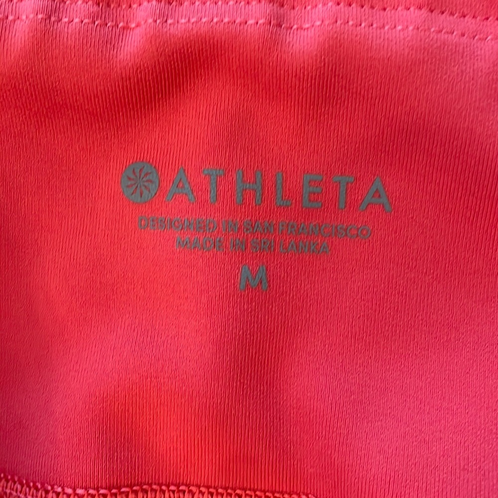 Athleta Orange Capris, Size Medium, Euc. - image 8